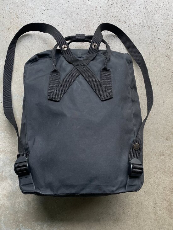 Fjallraven Kanken 23510 Flat Black Backpack Small Book Bag main image 9